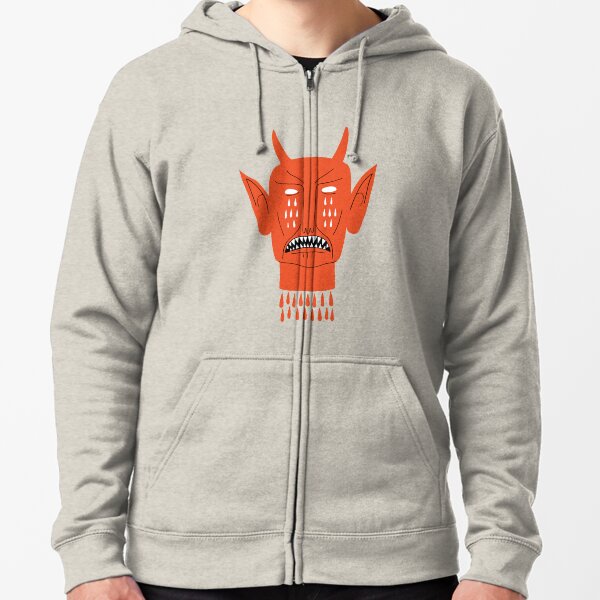 Devil's Head Zipped Hoodie