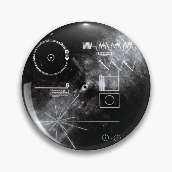 Item preview, The Voyager Golden Record - black and white designed and sold by trendistudio.
