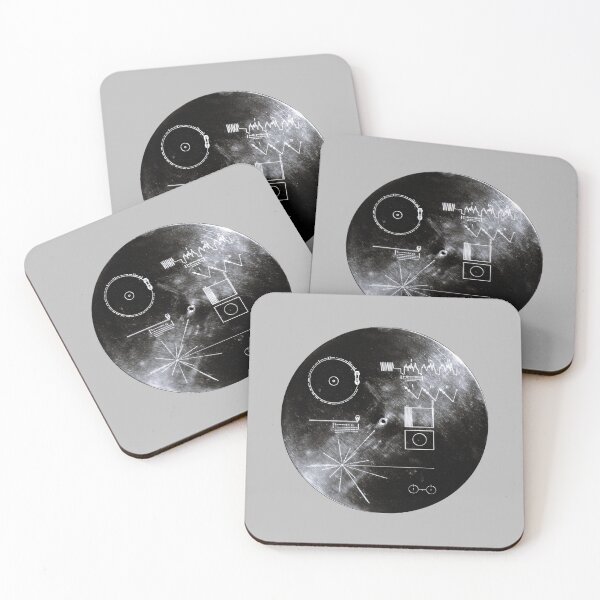 Item preview, The Voyager Golden Record - black and white designed and sold by trendistudio.