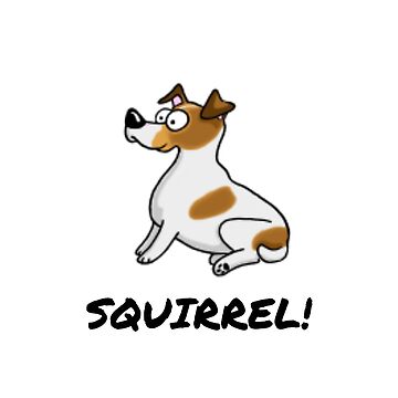Artwork thumbnail, One Dog Squirrel Detection Squad! by bluemerleminion