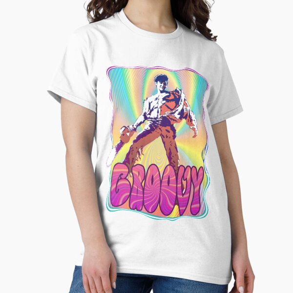 Evil Dead Ash Williams Groovy Classic T-Shirt