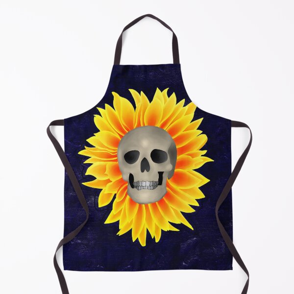 Item preview, Skull and Sunflower Artwork designed and sold by paintedkat.
