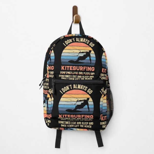 Item preview, I Don't Always Go Kitesurfing Sometimes I eat and sleep and once I Event Left The Beach Retro Vintage designed and sold by RedQuality.