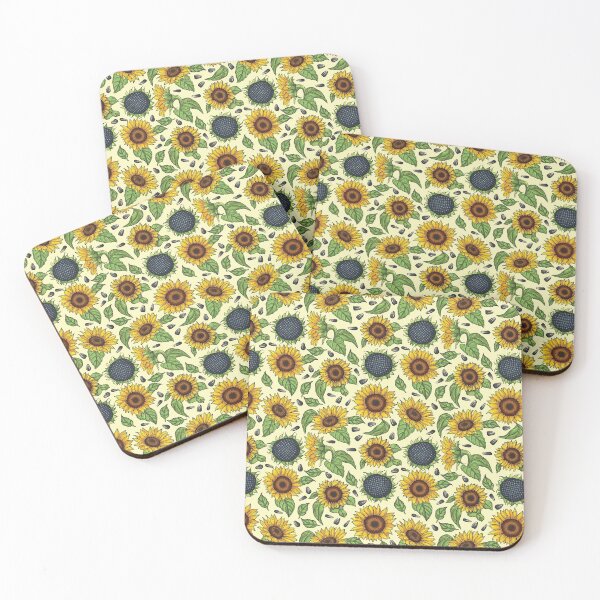 Item preview, Beautiful Seamless Kawaii Yellow Sunflower Pattern designed and sold by ozunu.