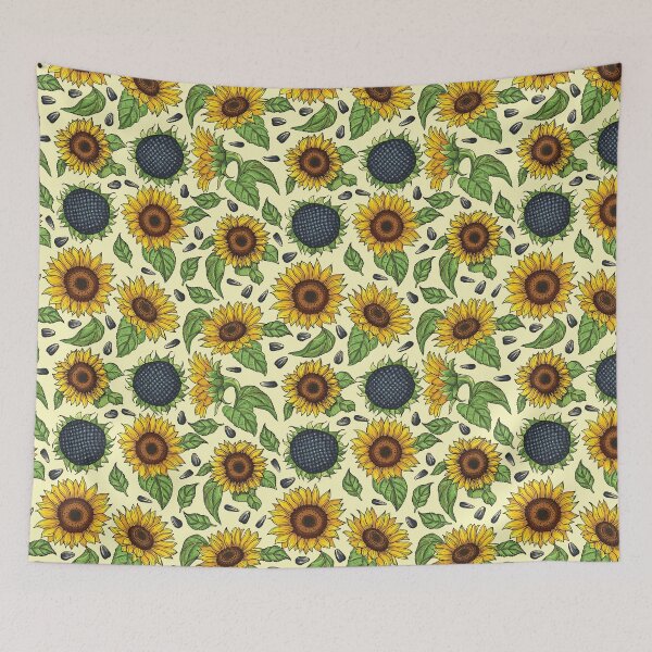 Item preview, Beautiful Seamless Kawaii Yellow Sunflower Pattern designed and sold by ozunu.