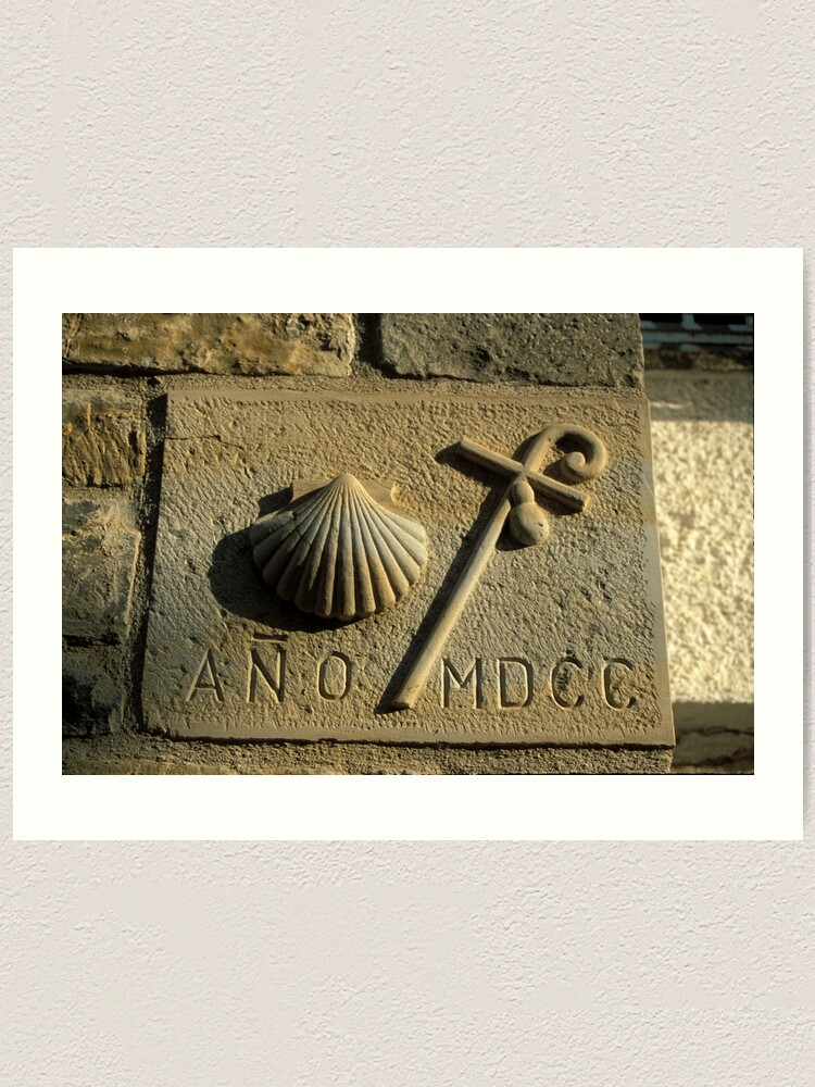 Scallop Shell Symbol Santiago De Compostela Spain Art Print By Chrisbarton Redbubble