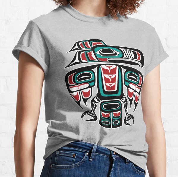 Haida Tlingit Native Raven Totem Classic T-Shirt