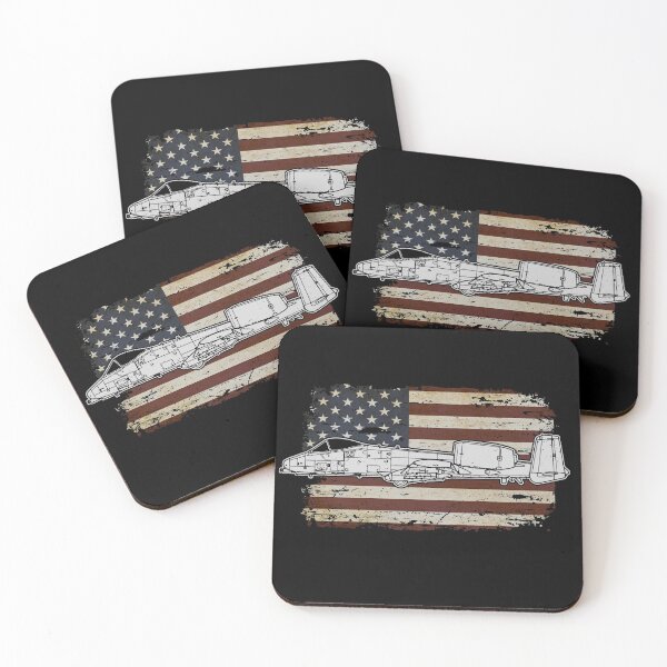 Item preview, A-10 Warthog Thunderbolt US Aircraft Plane USAF Airplane American Flag designed and sold by DigitalBadger.