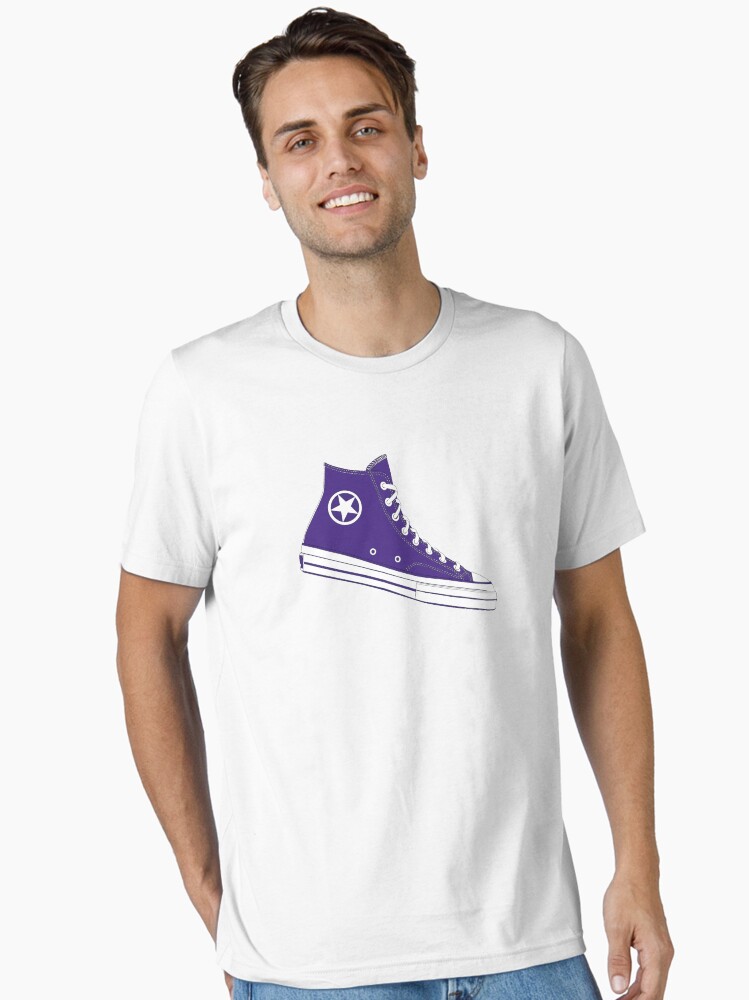 Purple Converse Illustration Essential T-Shirt