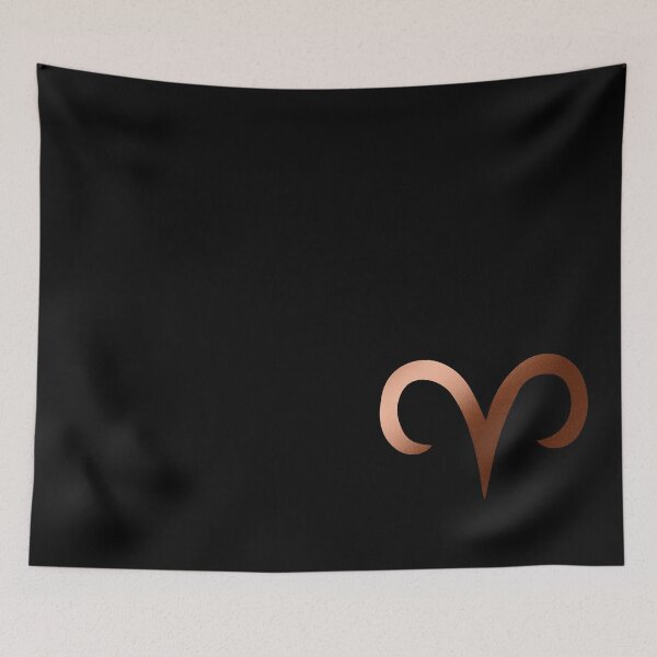 Artikelvorschau, Widder Sternzeichen Kupfer Metallisches Design von Widder Sternzeichen Symbol und Zeichen, Widder Astrologie entworfen und verkauft von ARTsPlural.