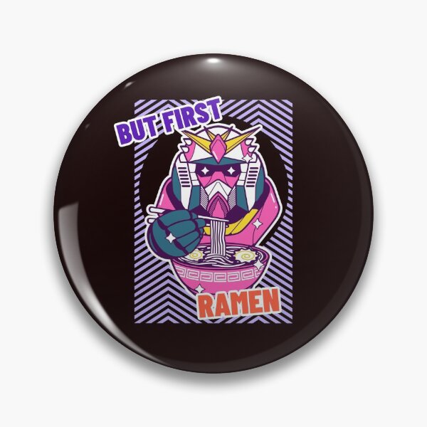 Item preview, But first Ramen  / Kawaii food / Robot manga designed and sold by DomZo.