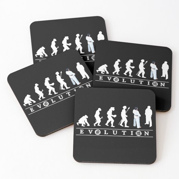 Item preview, Funny Judo Evolution, Judoka with white Judogi the perfect gift for a judo lover designed and sold by Click-Like.