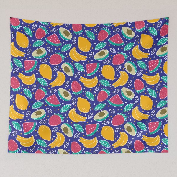 Item preview, Lemon Strawberry Avocado Watermelon Banana Pattern designed and sold by ozunu.