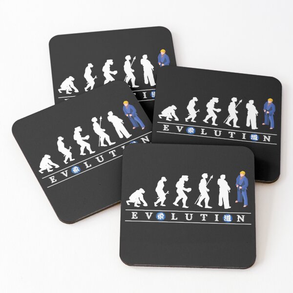 Item preview, Funny Judo Evolution, Judoka with blue Judogi the perfect gift for a judo lover designed and sold by Click-Like.