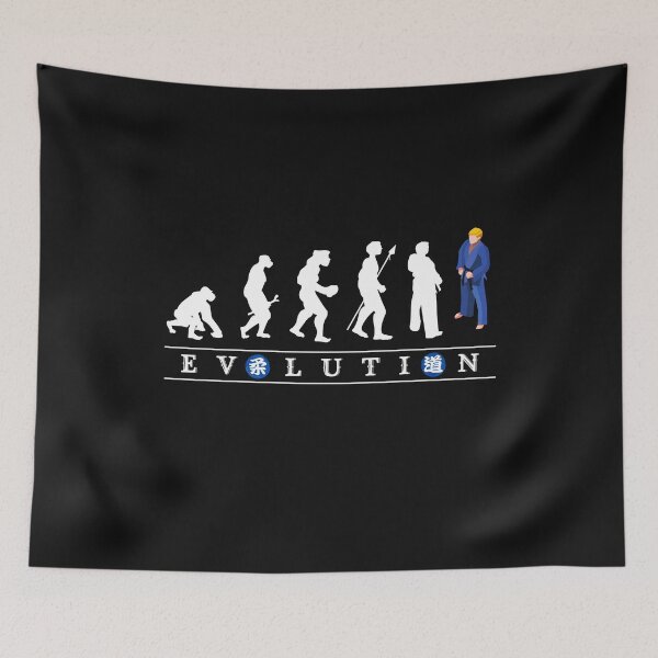 Item preview, Funny Judo Evolution, Judoka with blue Judogi the perfect gift for a judo lover designed and sold by Click-Like.