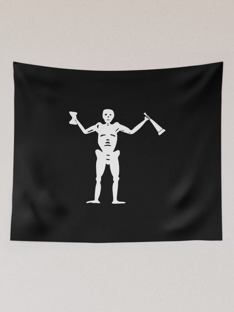 Samuel Black Sam Bellamy Pirate Flag 2 Tapestry for Sale by kayve Redbubble