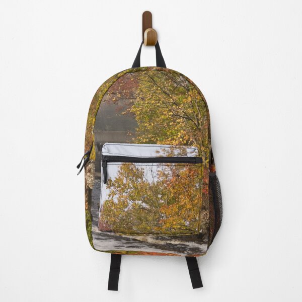 Item preview, Colorful Fall - a River Rushing in the Soft Morning Mist designed and sold by Georgia Mizuleva.