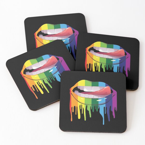 Aperçu de l'œuvre Cadeau CSD LGBT Rainbow Mouth Gay Pride créée et vendue par Lenny Stahl.