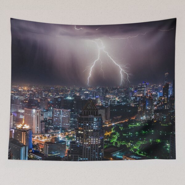 Item preview,  panoramic,panoramic wall art, panoramic canvas prints widescreen prints, wall posters,  Tapestries,Tapestry,throw blankets, Lightning wall art,Nature scene,Nature extreme Lightning ,lightning design designed and sold by eyesight4vision.