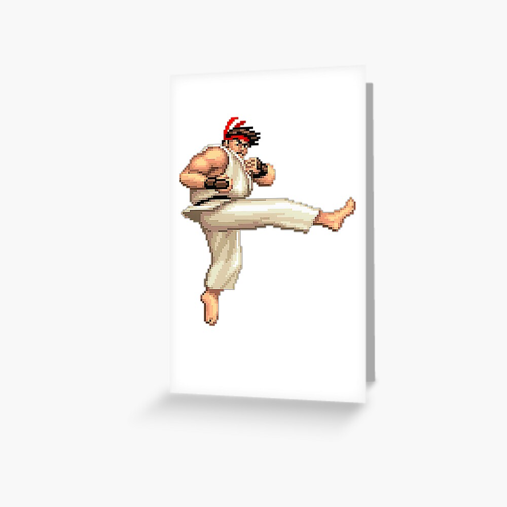 street fighter ryu fan art by me  Greeting Card for Sale by KIRART