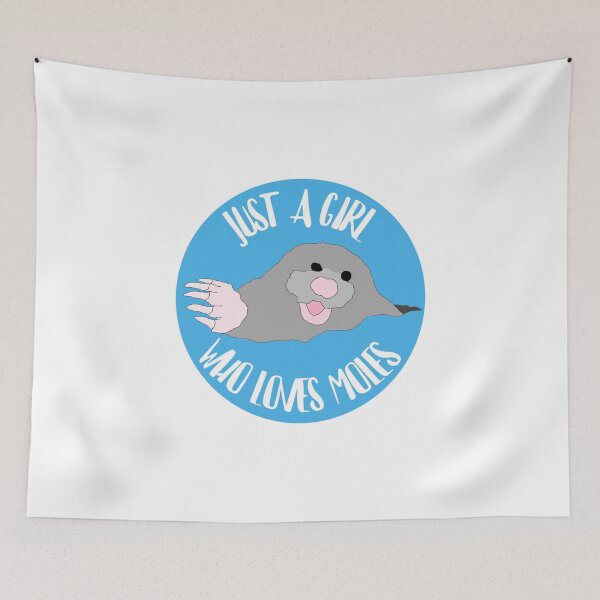 Item preview, Girl Who Loves Moles designed and sold by RevolutionInPaint.