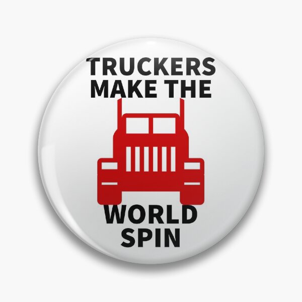 Item preview, Truckers Spin the World designed and sold by BullishGraphics.