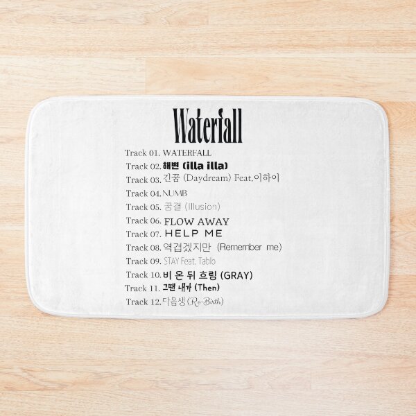 Item preview, B.I. Waterfall Album Tracklist designed and sold by Aooms123.