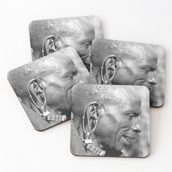 Item preview, Maasai Warrior Man Portrait Earring Focus designed and sold by JerryFrank.