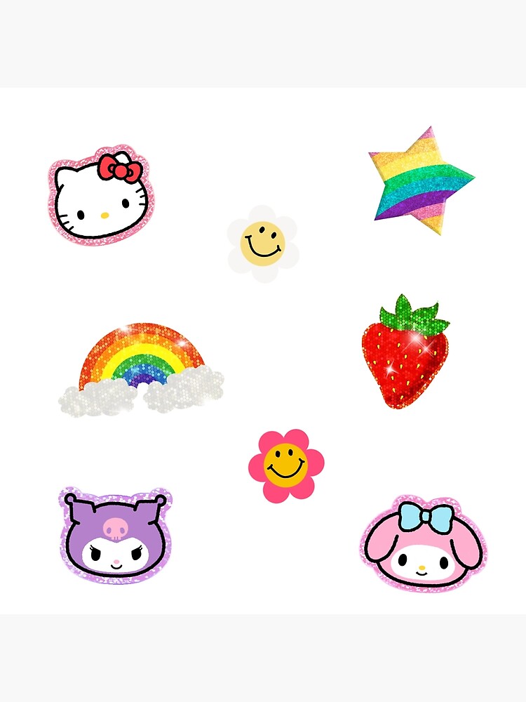 "cute y2k sticker pack" Art Print for Sale by celestivl Redbubble