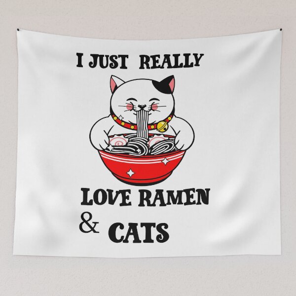 Item preview, I just really love ramen and cats designed and sold by Designs Of all kinds.