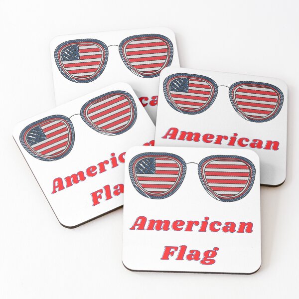 Item preview, American Flag Glasses designed and sold by Infinite Feeling Shop.