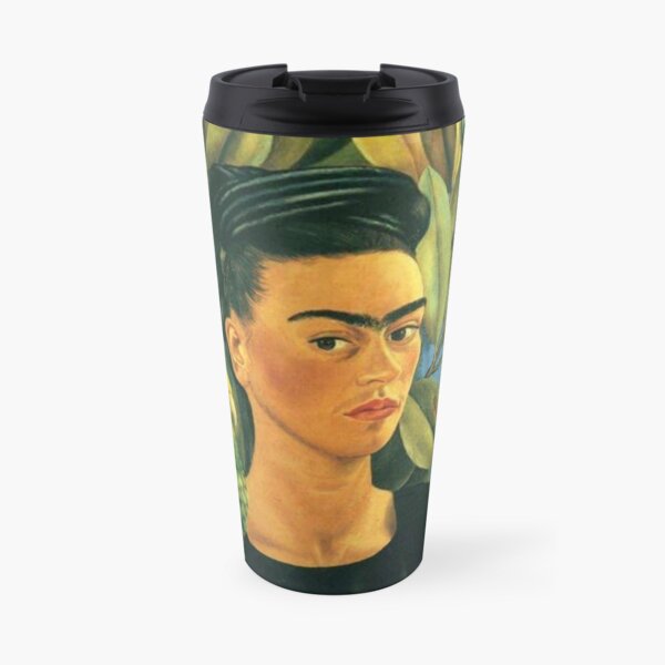 Frida Kahlo Self Portrait with Bonito Travel Mug