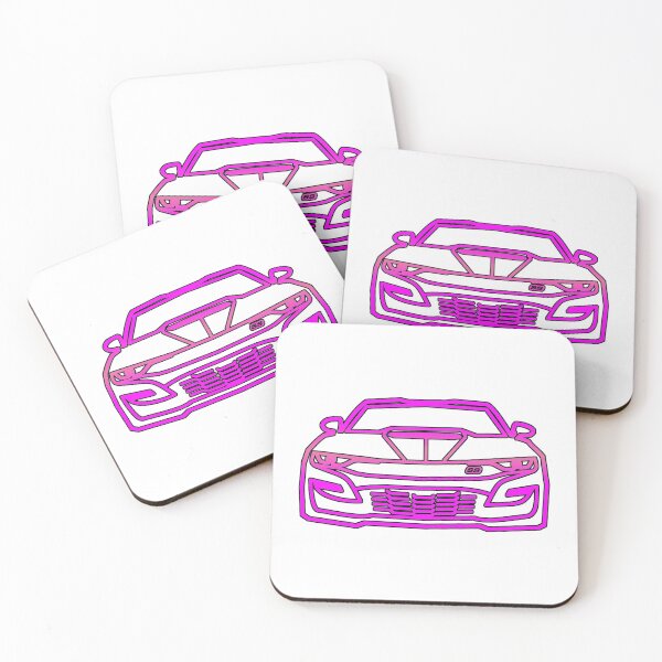 Item preview, 2021 Chevy Camaro SS Outline in Hot Pink designed and sold by FabFreakShop.