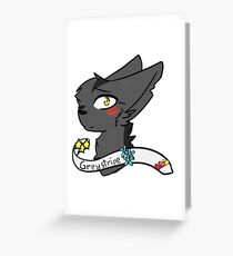Warrior Cats || Greystripe Headshot Greeting Card