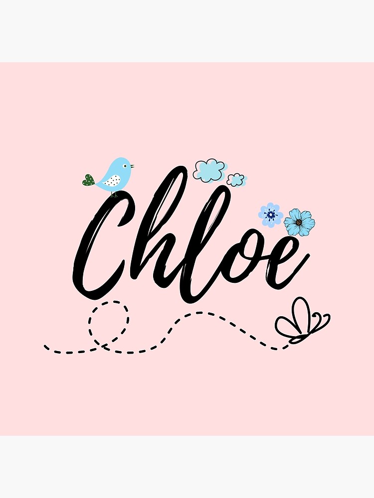 chloe-name-baby-child-girl-pretty-flowers-name-design-pink-blue