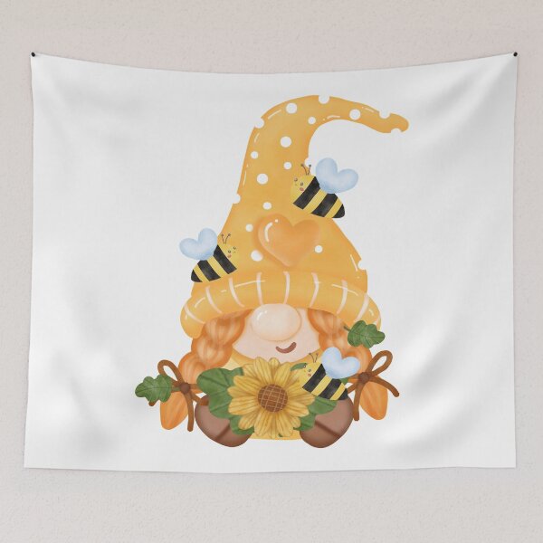 Item preview, Gnome Girl Sunflower Bee designed and sold by SenGift.