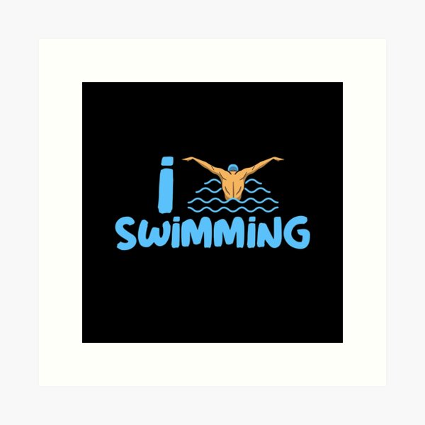 Item preview, I Love Swimming, swimdesign, i love swimming! Swimming is my life. designed and sold by Zwembad Vergelijker.