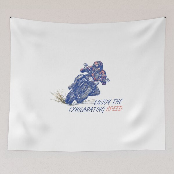 Item preview, Enjoy the exhilarating speed: a great motorcycle illustration. designed and sold by artredstar.