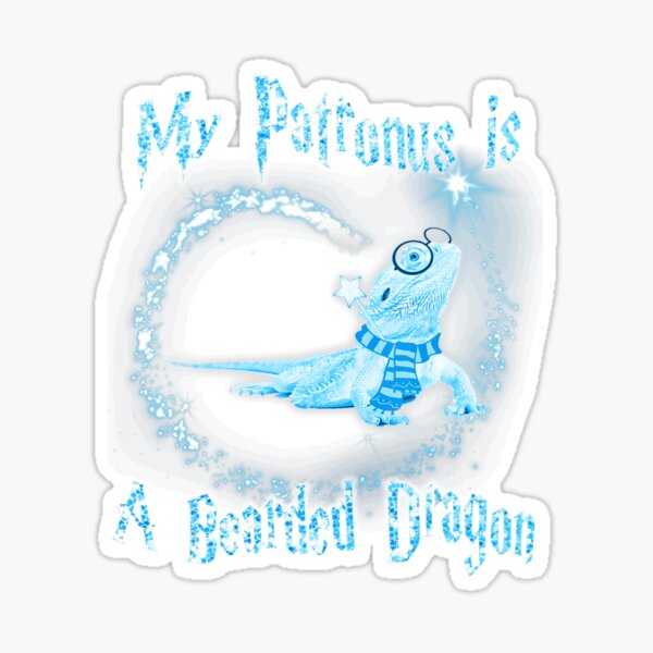 My Patronus Is A Bearded Dragon Magic S Sticker