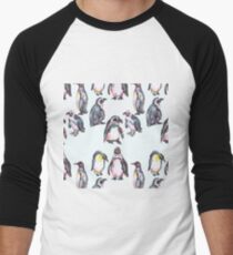 Penguin Party Men's Baseball ¾ T-Shirt
