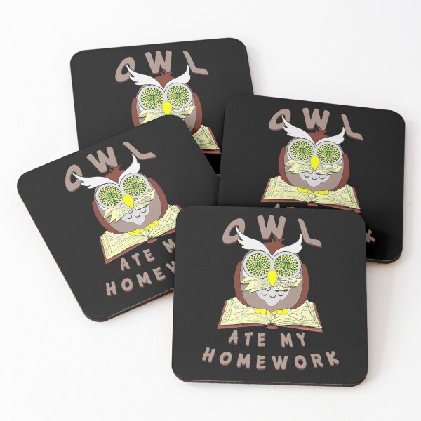 Item preview, Owl ate my homework   designed and sold by saf-saf.