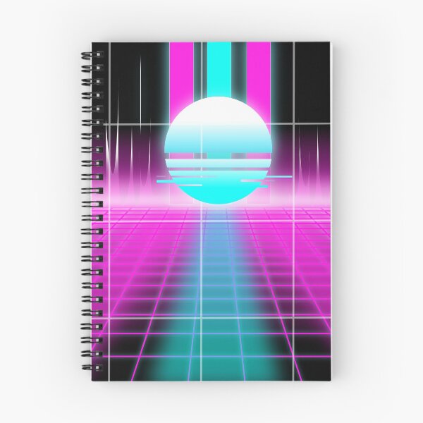 Item preview, synthwave sunset grid l vaporwave sunset grid retro designed and sold by Bossin.