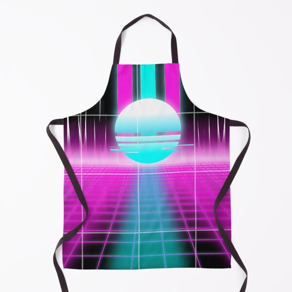 Item preview, synthwave sunset grid l vaporwave sunset grid retro designed and sold by Bossin.