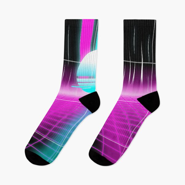 Item preview, synthwave sunset grid l vaporwave sunset grid retro designed and sold by Bossin.