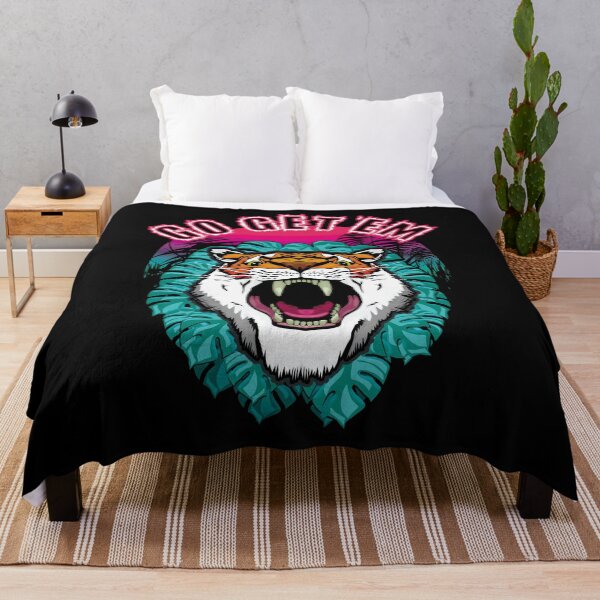 Item preview, Go Get Them - Tiger Face Quotes designed and sold by TMBTM.