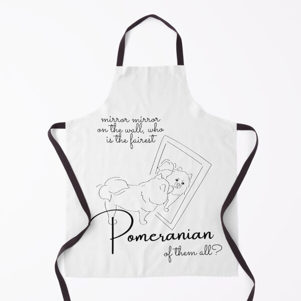 Item preview, Pomeranian Drawing - Mirrow mirror on the wall, who is the fairest Pomeranian of them all? designed and sold by Kahume.