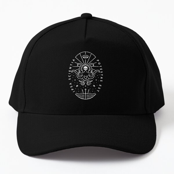 Knowledge - White/Skull Baseball Cap