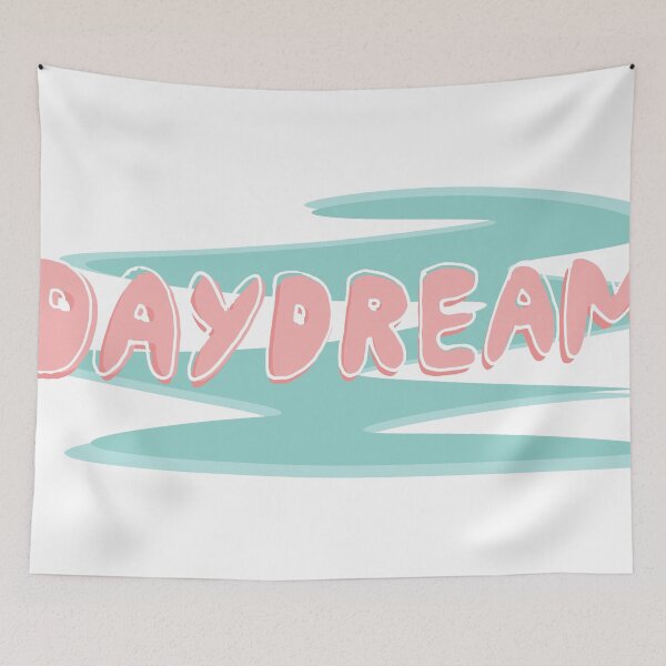 Item preview, Daydream Text Art Print designed and sold by lineartdesigns.