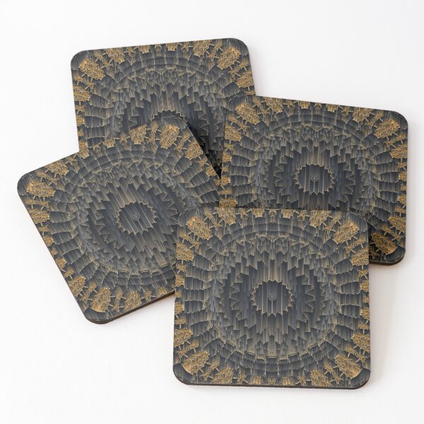 Item preview, Black, Brown and Gold Motif Pattern designed and sold by CoCDesigns.