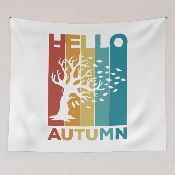 Item preview, Hello Autumn - Retro Vintage Design for Fall lovers designed and sold by Kipcio.
